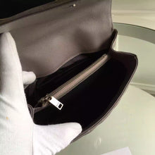 Load image into Gallery viewer, Yves Saint Laurent Medium Monogram College Bag in Grey Goatskin