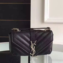 Load image into Gallery viewer, Yves Saint Laurent Baby Monogram Chain Bag In Black Goatskin