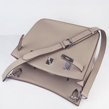 Load image into Gallery viewer, Hermes Leather Shoulder bag H6508 grey silver