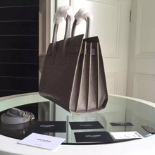 Load image into Gallery viewer, Yves Saint Laurent Small Sac De Jour Croc Embossed Grey Bag