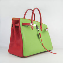 Load image into Gallery viewer, Hermes Birkin 35cm Togo Leather Handbags 6099 Red/Orange/Green S