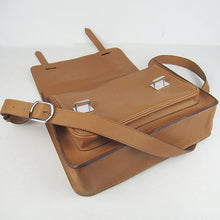 Load image into Gallery viewer, Hermes Steve H2810 Shoulder Bag Lambskin Coffee