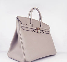 Load image into Gallery viewer, Hermes Birkin 35CM Togo Leather Handbags 6099 grey golden