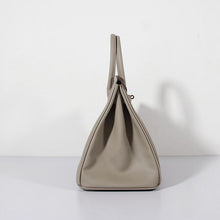 Load image into Gallery viewer, Hermes 35cm Birkin Bag Epsom Leather Grey Gold