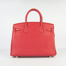 Load image into Gallery viewer, Hermes Birkin 30cm Togo Leather Handbags Red Silver