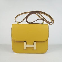 Load image into Gallery viewer, Hermes Constance Cowskin Leather Bag H017 yellow golden