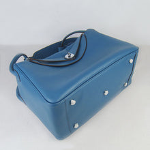 Load image into Gallery viewer, Hermes Lindy 34cm handbag 6208 blue Silver