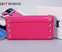 Load image into Gallery viewer, Yves Saint Laurent Flap Wallet Rose Red 2671