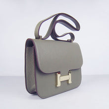 Load image into Gallery viewer, Hermes Constance Cowskin Leather Bag H017 Khaki golden