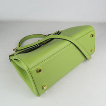 Load image into Gallery viewer, Hermes Kelly 32cm Togo Leather Handbag 6108 Green Golden