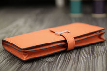 Load image into Gallery viewer, Hermes Bearn Gusset Wallet In Crevette Epsom Leather