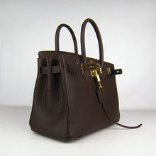 Load image into Gallery viewer, Hermes Birkin 30cm Togo Leather Handbags Dark Coffee Golden