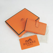 Load image into Gallery viewer, Hermes Wallet H022 Accessory Cow Leather Orange