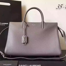 Load image into Gallery viewer, Yves Saint Laurent Medium Rive Gauche Bag In Grey Leather