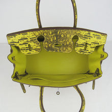 Load image into Gallery viewer, Hermes Birkin 6088 Ladies Lizard Leather Yellow Bag