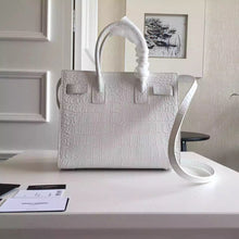 Load image into Gallery viewer, Yves Saint Laurent Baby Sac De Jour Croc Embossed White Bag
