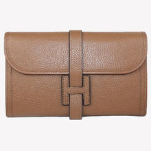 Load image into Gallery viewer, Hermes Wallet H1528 Ladies Cow Leather Apricot