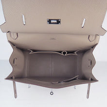 Load image into Gallery viewer, Hermes Leather Shoulder bag H6508 grey silver