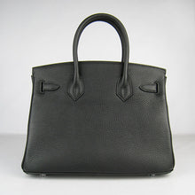 Load image into Gallery viewer, Hermes Birkin 30cm Togo Leather Handbags Black Silver