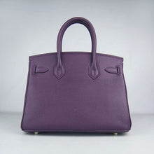 Load image into Gallery viewer, Hermes Birkin 30cm Togo leather Handbags purple golden