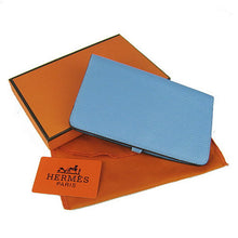 Load image into Gallery viewer, Hermes Wallet H001 Ladies Cow Leather Blue