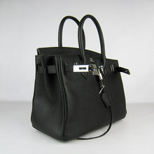 Load image into Gallery viewer, Hermes Birkin 30cm Togo Leather Handbags Black Silver