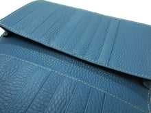 Load image into Gallery viewer, Hermes Wallet H1125 Wallet Cow Leather Blue