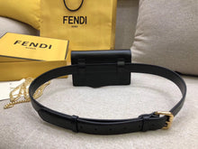Load image into Gallery viewer, Fendi Kan I F Belt Bag In Black Calfskin