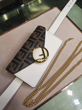 Load image into Gallery viewer, Fendi White Kan I F Belt Bag With FF Motif
