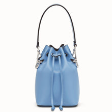 Load image into Gallery viewer, Fendi Mon Tresor Mini Bucket Bag In Blue Calfskin