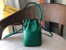 Load image into Gallery viewer, Fendi Mon Tresor Mini Bucket Bag In Green Calfskin