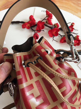 Load image into Gallery viewer, Fendi FF Mon Tresor Mini Bucket Bag In Beige Calfskin
