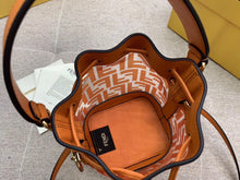 Load image into Gallery viewer, Fendi Orange Mon Tresor Mini Bucket Bag In Transparent PU