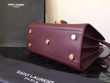 Load image into Gallery viewer, Yves Saint Laurent Baby Sac De Jour Bag In Burgundy Leather