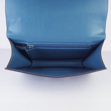 Load image into Gallery viewer, Hermes Constance Cowskin Leather Bag H017 blue silver