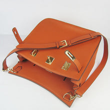 Load image into Gallery viewer, Hermes Leather Shoulder bag H6508 orange golden