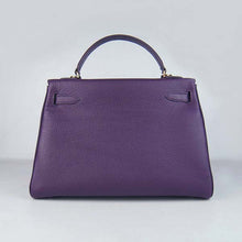 Load image into Gallery viewer, Hermes Kelly 32cm Togo Leather Handbag 6108 Purple Golde