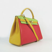 Load image into Gallery viewer, Hermes Kelly 32cm Togo Red/Green/Yellow Golden