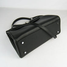 Load image into Gallery viewer, Hermes Kelly 32cm Togo Leather Handbag 6108 Black Silver