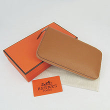 Load image into Gallery viewer, Hermes Wallet H016 Wallet Lambskin Coffee