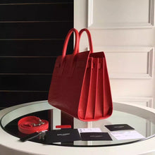 Load image into Gallery viewer, Yves Saint Laurent Small Sac De Jour Croc Embossed Red Bag