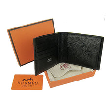 Load image into Gallery viewer, Hermes Wallet H014 Cow Leather Black