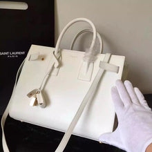 Load image into Gallery viewer, Yves Saint Laurent Small Sac De Jour Bag In White Leather