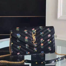 Load image into Gallery viewer, Yves Saint Laurent Chain Wallet In Prairie Flower Printed Leather