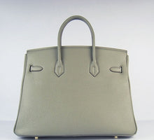 Load image into Gallery viewer, Hermes Birkin 35cm Togo Leather Handbags Dark Grey Golden