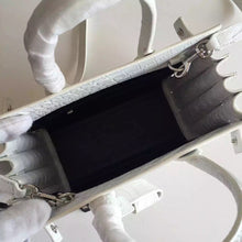 Load image into Gallery viewer, Yves Saint Laurent Nano Sac De Jour Croc Embossed White Bag