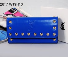 Load image into Gallery viewer, Yves Saint Laurent Flap Wallet Sapphire Blue 2671
