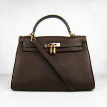 Load image into Gallery viewer, Hermes Kelly 32cm Togo Leather 6108 Dark Coffee Golden