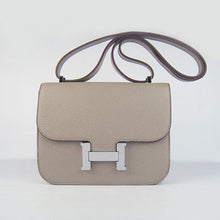 Load image into Gallery viewer, Hermes Constance Cowskin Leather Bag H017 grey silver
