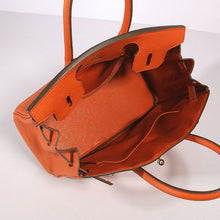 Load image into Gallery viewer, Hermes 30cm Birkin Bag Togo Leather with Strap Orange Gold